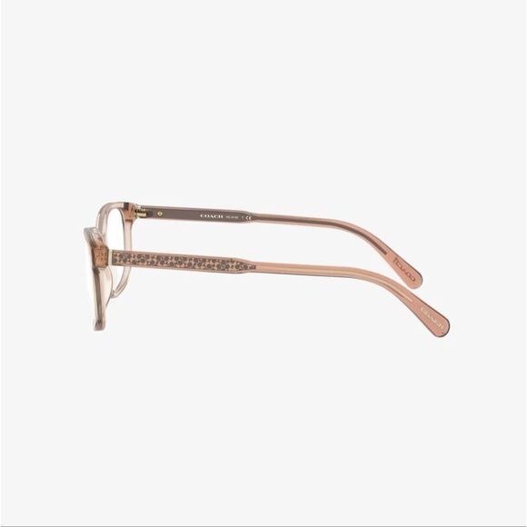 Coach Signature “C” print glasses frame in transparent peach main image 7